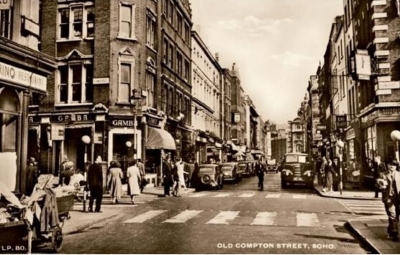 50 Old Compton Street and Dean Street 1950.jpg. Click on the picture to enlarge